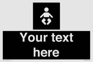 Custom information: black panel baby change